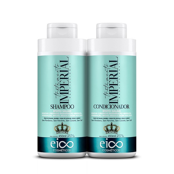 Eico Imperial Profissional Kit Shampoo 450ml+condicionador 450ml 