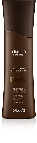 Amend Sh Castanho Brilliant 250ml 