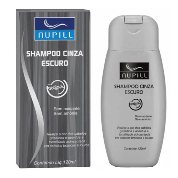 Nupil Shampoo Cinza Escuro 120ml 