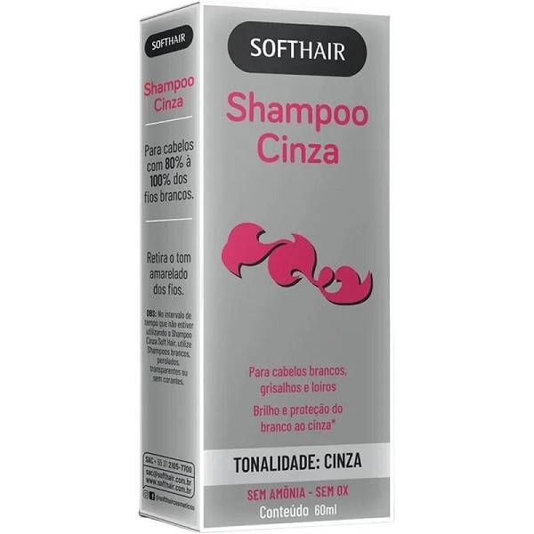 Softhair Shampoo Cinza 60ml 