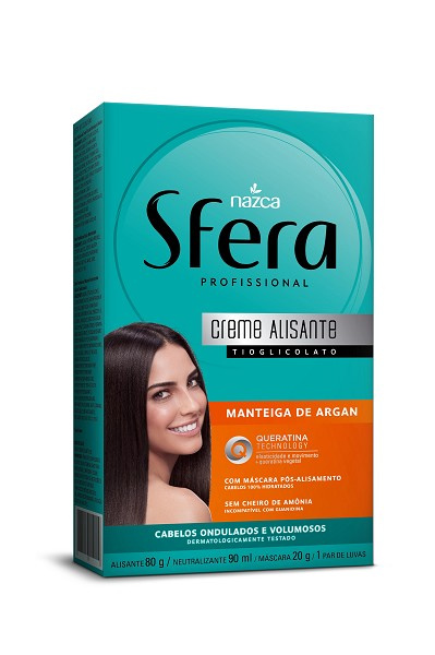 Sfera Creme Alisante Tiogliconato Manteiga De Argan 80g 