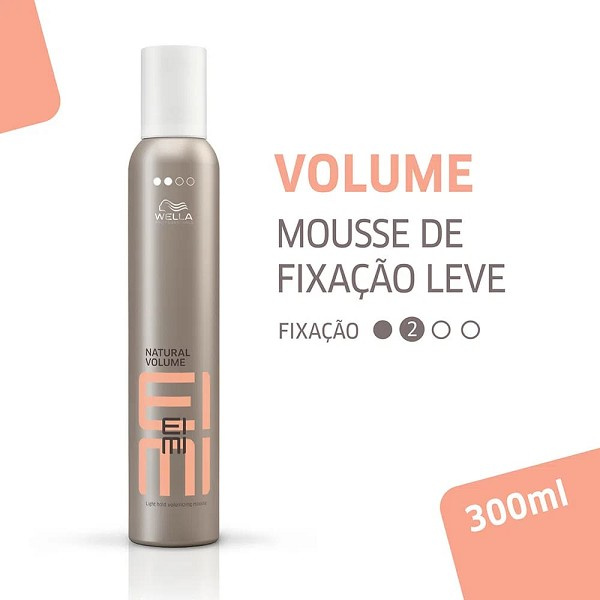 Wella Eimi Natural Volume Espuma De Volume Fixacao Leve 300ml 