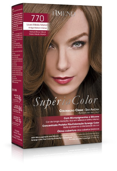 Amend Superia Color 770 Louro Medio Marrom 