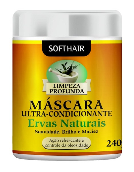 Softhair Limpeza Profunda Mascara Ervas Naturais 240gr 