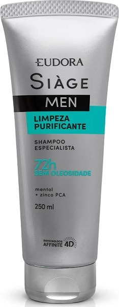 Eudora Siage Men Limpeza Purificante Shampoo 250ml 