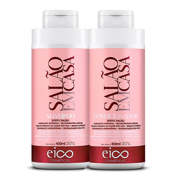 Eico Salao Em Casa Kit Shampoo 450ml+condicionador 450ml 