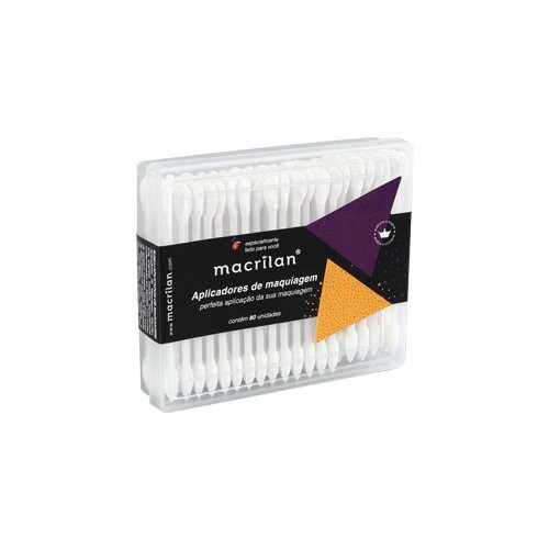 Macrilan Aplicadores De Maquiagem Com 80 Unidades Ref:ej301 