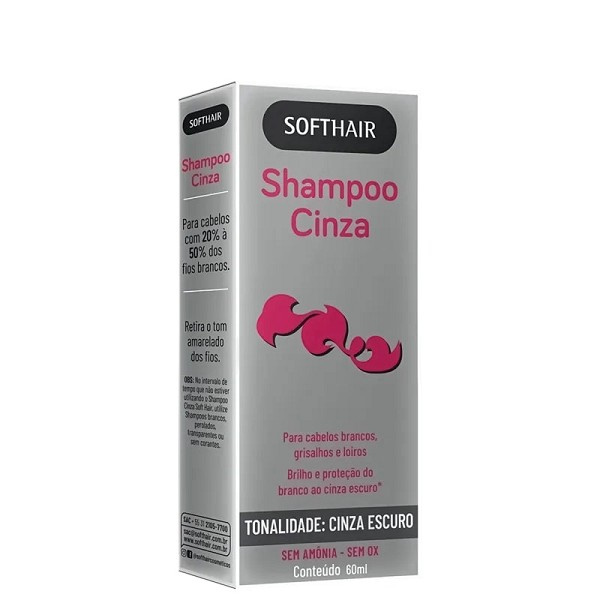 Softhair Shampoo Cinza Escuro 60ml 