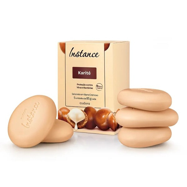 Eudora Instance Kit Sabonete Karite 5 Unidades Com 85g Cada 