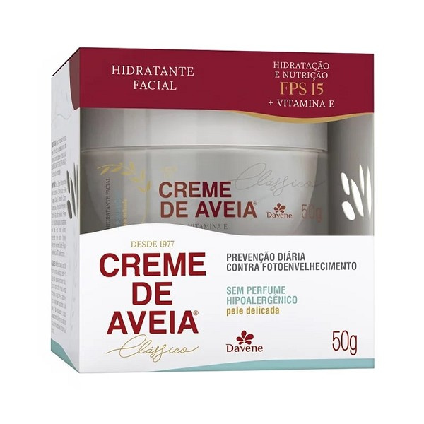 Davene Hidratante Facial Pele Delicada 50g 