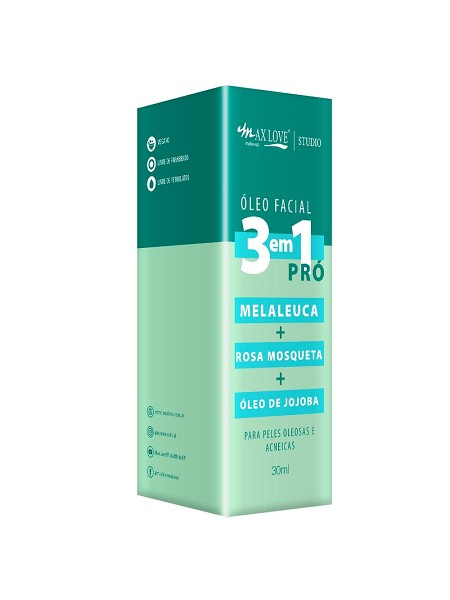 Max Love Oleo Facial 3 Em 1 Pro 30ml 