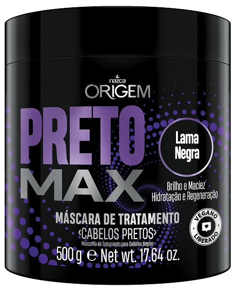 Origem Preto Max Lama Negra Mascara De Tratamento 500g 