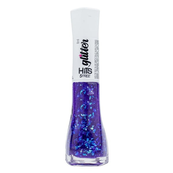 Hits Esmalte Glitter Jelly Grape 5 Free 8ml 