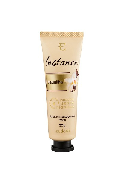 Eudora Instance Baunilha Creme Hidratante Maos 30g 