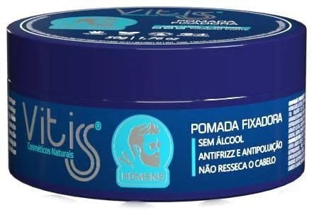 Vitis Homem Pomada Fixadora Toque Seco Fixacao Forte 50g 