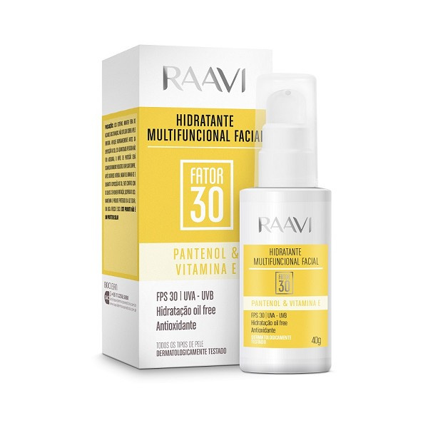 Raavi Hidratante Facial Multifuncional Fps30 40gr 