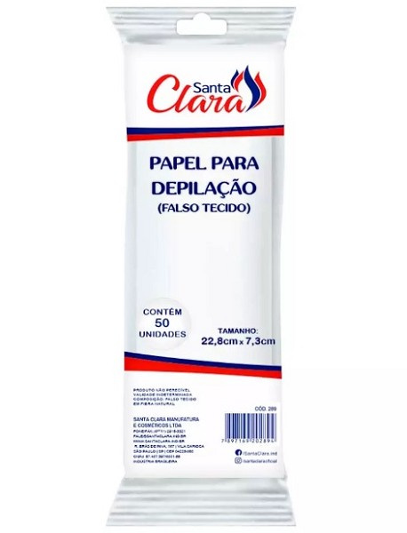 Santa Clara Papel Depilaorio 50 Unid Ref.289 