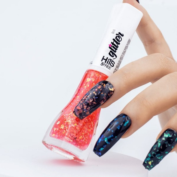 Hits Esmalte Glitter Jelly Strawberry 5 Free 8ml 