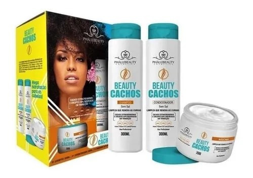Phallebeauty Kit Beauty Cachos Shampoo, Condicionador E Mascara 