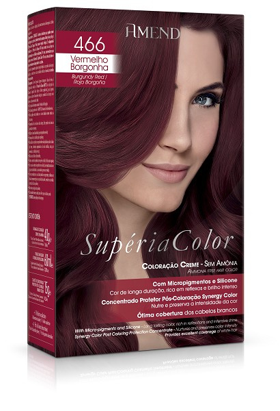 Amend Superia Color 466 Vermelho Borgonha 