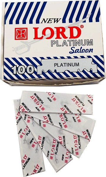 Lord Platinum Barber 1/2 Lamina Com 100 Pçs 