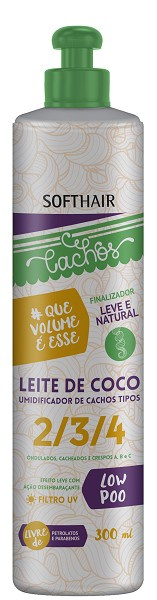 Softhair Cachos Finalizador Leite De Coco Umidificador Low 300ml 