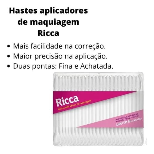 Ricca Hastes Aplicador Maquiagem Ref:571 