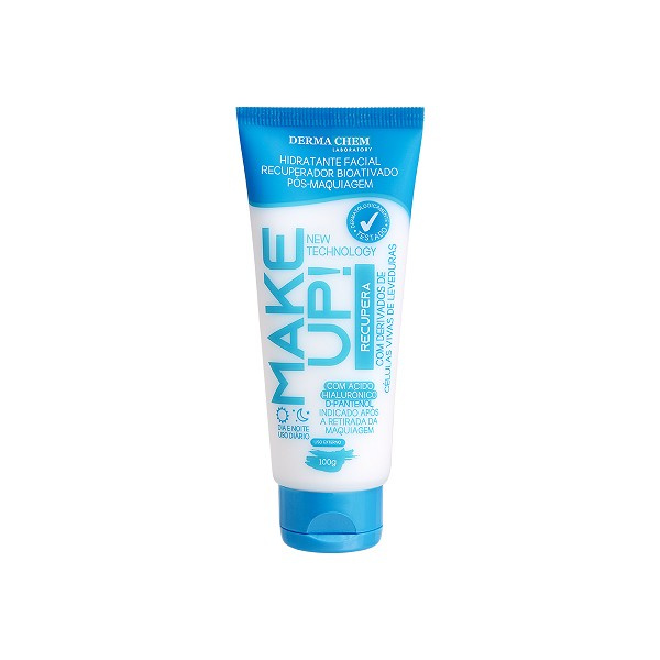 Derma Chem Hidratante Facial Recuperador Make Up 100g 