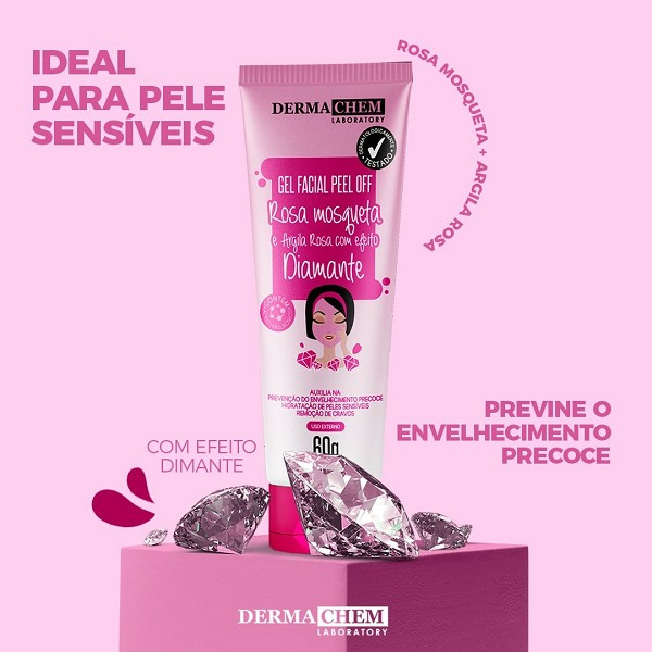 Derma Chem Gel Peel Off Rosa Mosqueta Dermachem 60 G 