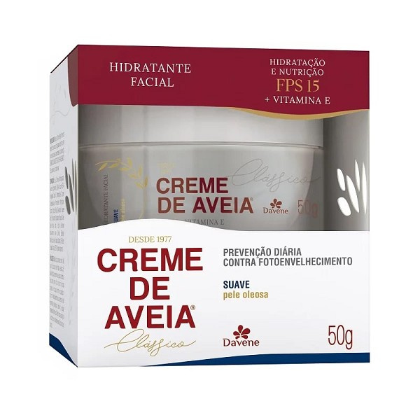 Davene Hidratante Facial Pele Oleosa 50g 
