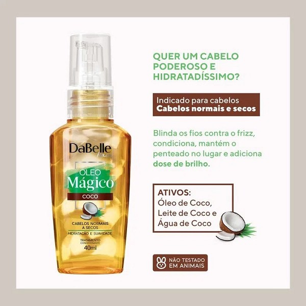 Dabelle Oleo Magico De Coco 45ml 