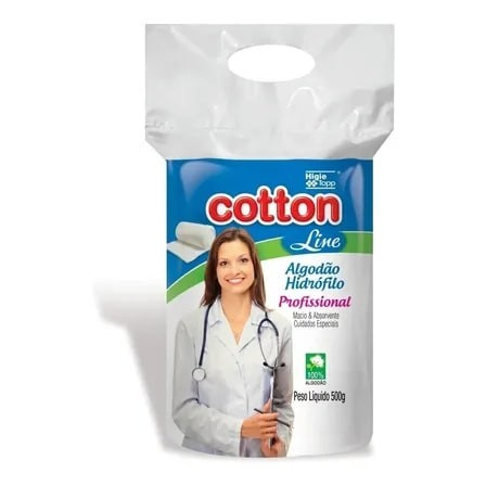 Cotton Algodão Rolo Hidrofilo 500 Gr 