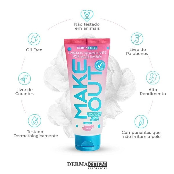 Derma Chem Sabonete Pos Maquiagem 100ml 