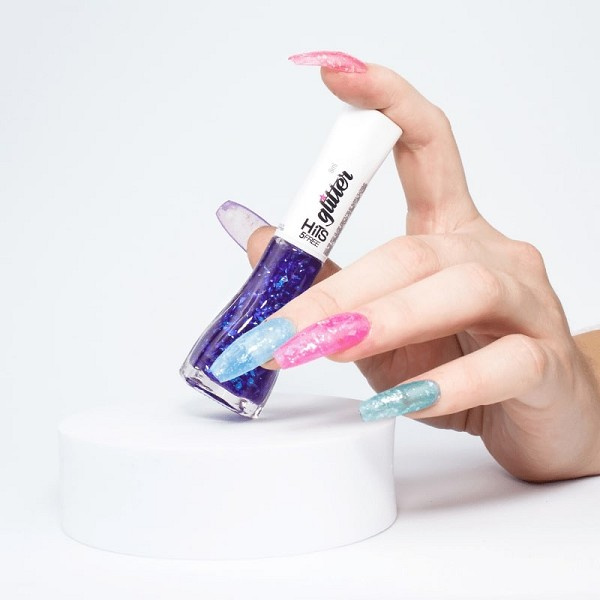 Hits Esmalte Glitter Jelly Grape 5 Free 8ml 