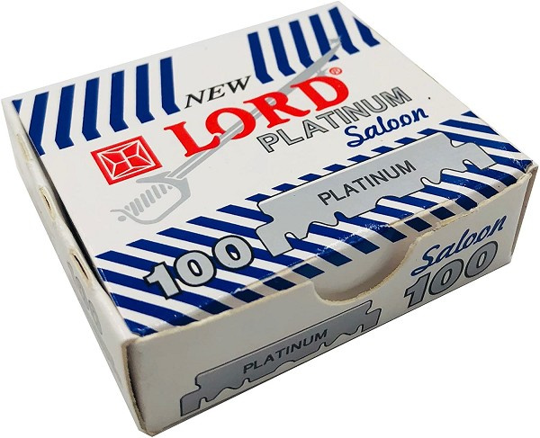 Lord Platinum Barber 1/2 Lamina Com 100 Pçs 