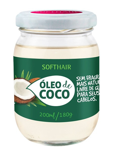 Softhair Oleo De Coco Vegano Sem Fragancia 200ml 