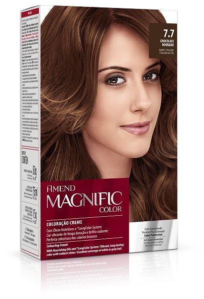 Amend Magnific Color 7.7 Chocolate Dourado 