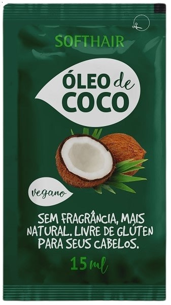 Softhair Sache Oleo De Coco Vegano 15ml Sem Fragancia 