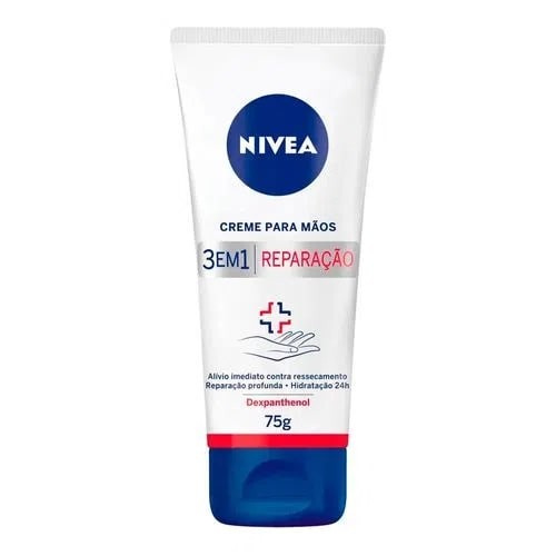 Nivea Creme Maos Locao Deo Hidratante Repair & Care 75g 
