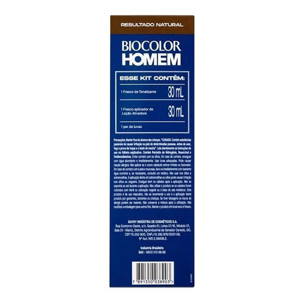 Biocolor Homem Castanho Medio 