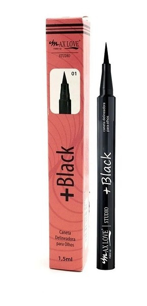 Max Love Caneta Delineadora +black Para Olhosd 01 1,5ml 