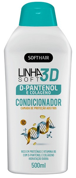 Softhair D-pantenol E Colageno Condiconador 3d 500ml 