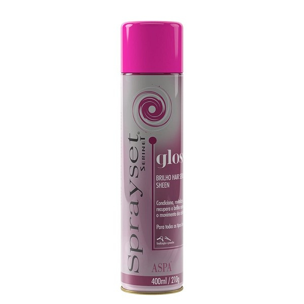 Spray Set Gloss Brilho Hair Serun Sheen 400ml 