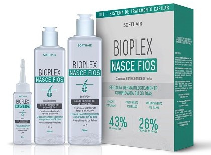 Softhair Kit Bioplex Nasce Fios 3 Itens 