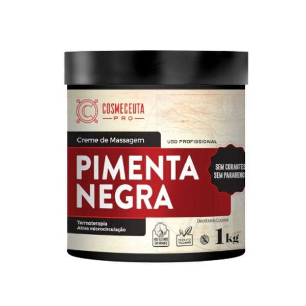 Cosmeceuta Pro Creme Massagem Pimenta Negra 1kg 