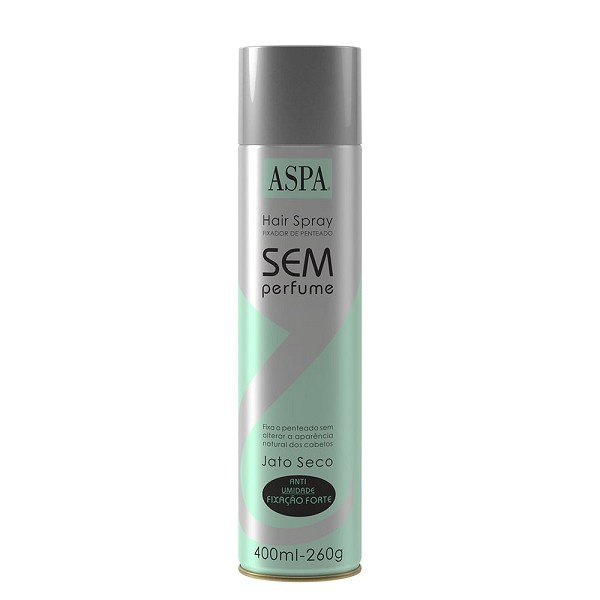Aspa Hair Spray Sem Perfume Forte Jato Seco 400ml 