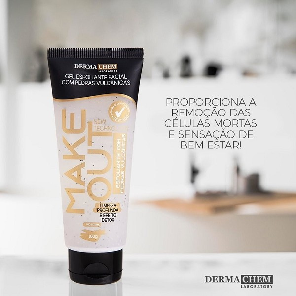 Derma Chem Gel Esfoliante Pedras Vulcanicas Make Out 100g 