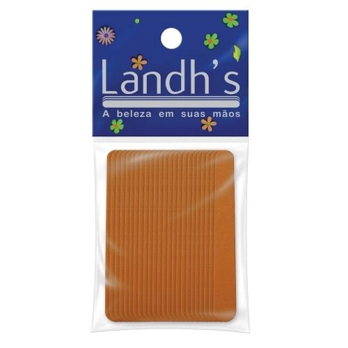 Landh S Lixas Unhas Mini 9 Cm Com 24 Un Mostarda Ref:2408 