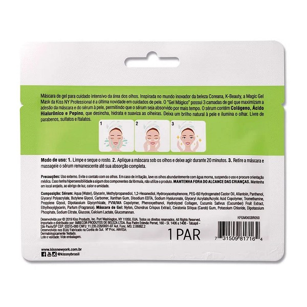 Kiss Ny Kfgm06sbr Mascara Gel Area Olhos 