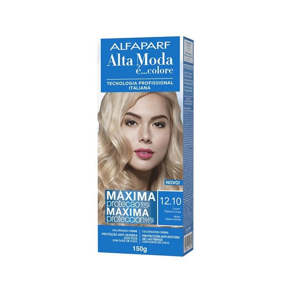 Alta Moda 12.10 Louro Platina Cinza 150g 
